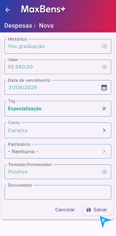 Dashboard Financeiro