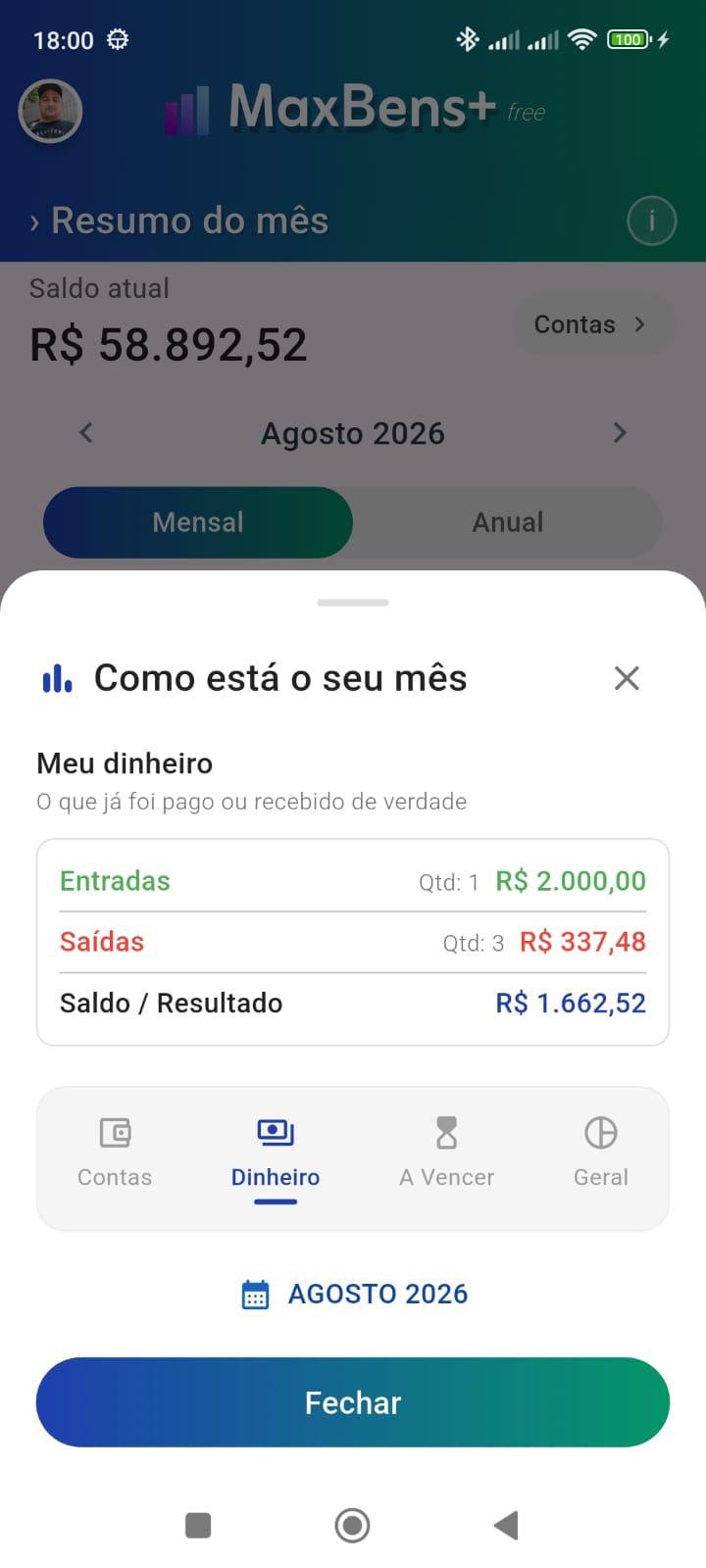 Painel Financeiro