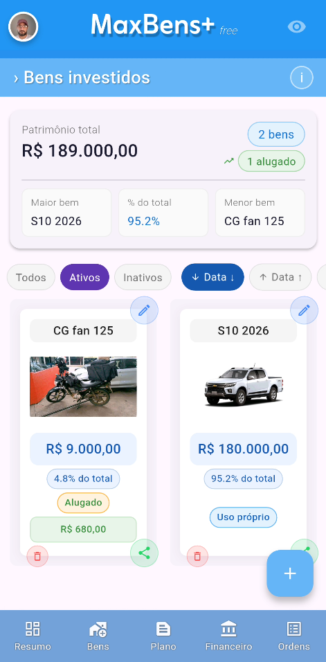 Gestão de Bens